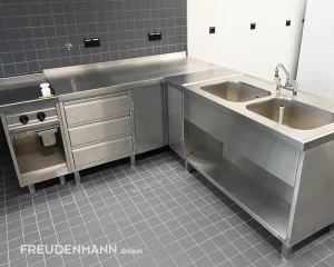 Eckmöbel Edelstahlküche
