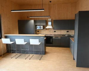 Küche mit Theke